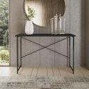 Ver imagem 1 de Aparador Steel 76 cm Estilo Industrial com Pés em Aço Preto/Preto