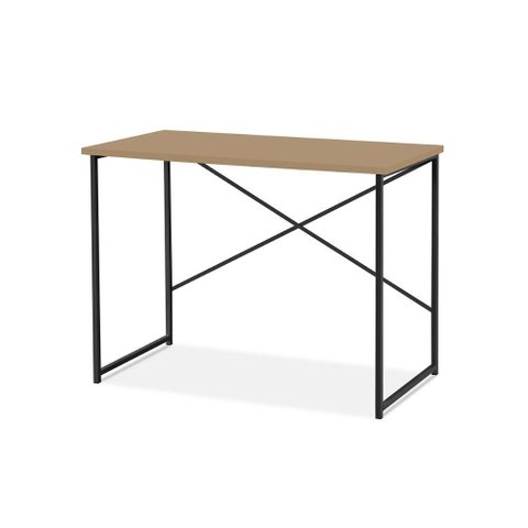 Aparador Steel 76 Cm Estilo Industrial com Pés em Aço Preto/fendi