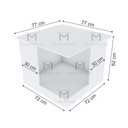 Ver imagem 2 de MÓVEL PET DE CANTO M151.2021.B (CAMA CACHORRO, GATO, PET) MUNDI MOVEIS