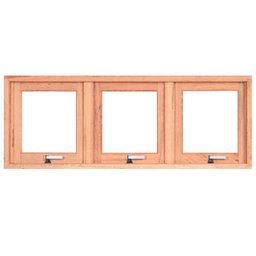 Janela de Madeira Vitro Máximo Ar 3 Módulos Panorâmico Reto de Eucalipto Esel - 1.76 (L) X 0.60 (A) - 1 Janela de Madeira Vitro Máximo Ar 3 Módulos Panorâmico Reto de Eucalipto Esel - 1.76 (L) X 0.60 (A) - 1