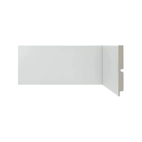 Rodapé Poliestireno 10cm Liso Branco 454 Santa Luzia 2m