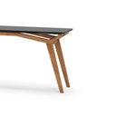 Ver imagem 2 de Aparador Olegário Cor Champagne com Vidro Preto 160cm - 76727