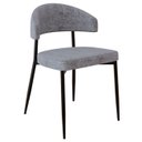 Ver imagem 4 de Cadeira de Jantar Estofada Kit 4 Chloe M25 Linho Lautrec Cinza - Mpozenato