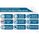 Ver imagem 2 de Cama Box Baú King: Colchão Espuma D33 Castor Black e White Air Euro Pillow + Base CRC Courano