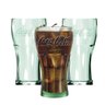 Jogo 3 Copos Coca-cola Contour Vidro Verde 470ml - Nadir - 1