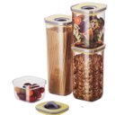 Ver imagem 1 de Conjunto de Potes Mantimentos Empilháveis com Tampa Vedação