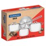 Jogo de Panelas Tramontina Brava em Aço Inox Fundo Triplo com Tampa Plana 4 Peças 65400023 - 6