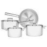 Jogo de Panelas Tramontina Brava em Aço Inox Fundo Triplo com Tampa Plana 4 Peças 65400023 - 1