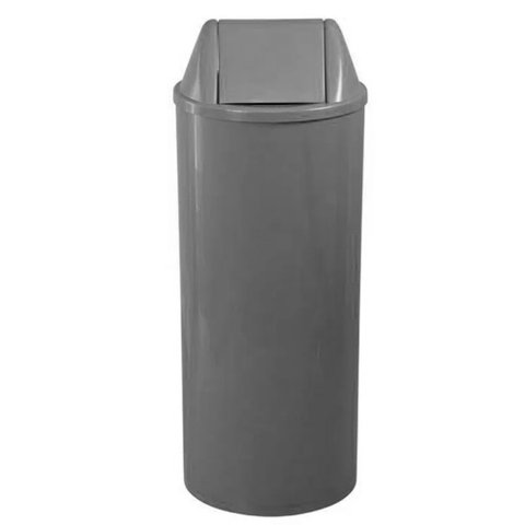 Lixeira de Plástico Cinza 50cm com Tampa 22 Litros - E12a/eb12c - Jsn Cesto Plastico com Tampa Cinza