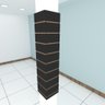 Kit 4 Painel canaletado preto 2 un 24x120 2 un 20x120 paineis canaletados mdf canaletado painel mdf - 1
