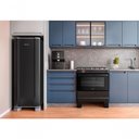 Ver imagem 4 de Fogão a Gás Mesa Inox Tampa de Vidro Forno 84l Esmaltec Ideal Master Preto 5 Bocas Bivolt