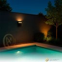 Ver imagem 3 de Luminária de Parede Arandela Vitro Tube Redondo Led 2700k Luz Quente 9w Bivolt Externo Fachada Muro