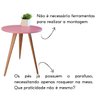 Mesa de Cabeceira Mesa de Apoio Lateral Canto Pé Palito 68cm:preto - 6