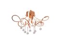Ver imagem 1 de Plafon Rose Gold com Cristais 70cm Led 43W 3500K Bivolt PARIS LUZ
