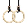 Argolas de Suspensão Olímpicas Madeira para Ginástica Cross Training - 1