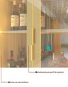 Ver imagem 5 de Cristaleira Torre Modulo Estante Bar Adega LED Pés Ladisa Cor:Off White/Dourado