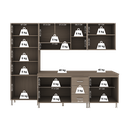 Ver imagem 6 de Armário de Cozinha Modulada Completa Fidelitá Paris 5 Peças 260cm 13 Portas 3 Gavetas com Tampo
