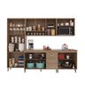 Cozinha Modulada Completa Fidelitá Paris 5 Peças 260cm 13 Portas 3 Gavetas com Tampo - 2