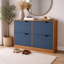 Ver imagem 1 de Sapateira para Quarto 24 Pares Porto Azul/Freijó