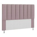 Ver imagem 1 de Cabeceira Estofada Cama Box Solteiro 90 cm Carla Suede Rosê