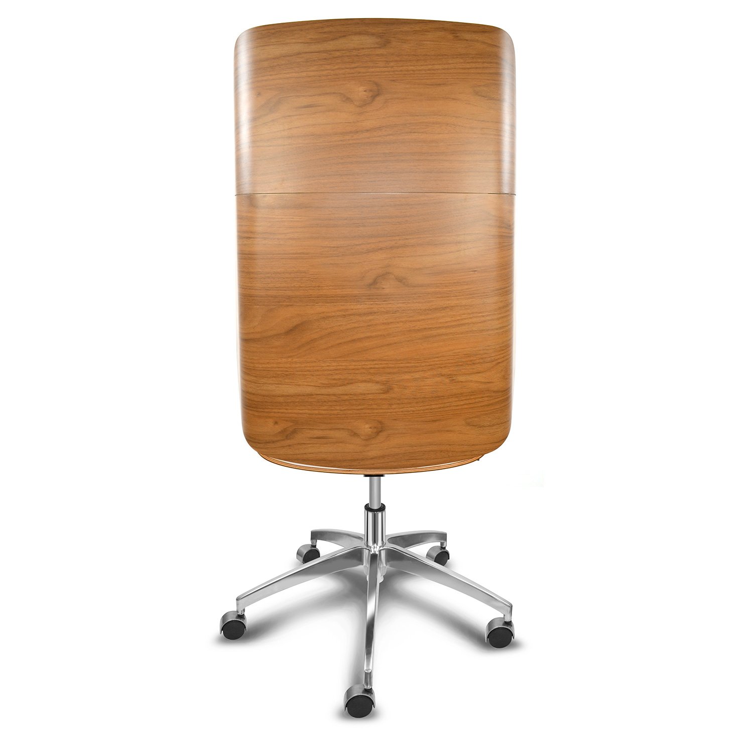 Cadeira Presidente Escritório Ergonômica Gogo Chair Deluxe Wood - Preta - 4