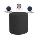 Ver imagem 3 de Kit 2 Puffs Beca Cilindro Suede Live - 7 Decor Preto