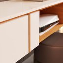 Ver imagem 5 de Rack para TV até 50 Polegadas Decor 1.16 Suspenso 1 Gaveta Off White/Nature - Giga Móveis