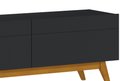 Ver mais imagens de Rack com Painel Classic 2G 1.4 Preto - Imcal Móveis