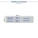 Ver imagem 5 de Cozinha Planejada 6 Peças 3 Aéreos 3 Balcões sem Tampo Marselha CabeCasa MadeiraOriginals Branco