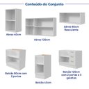 Ver imagem 7 de Cozinha Planejada 6 Peças 3 Aéreos 3 Balcões sem Tampo Marselha CabeCasa MadeiraOriginals Branco
