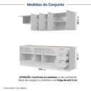 Ver imagem 6 de Cozinha Planejada 6 Peças 3 Aéreos 3 Balcões sem Tampo Marselha CabeCasa MadeiraOriginals Branco