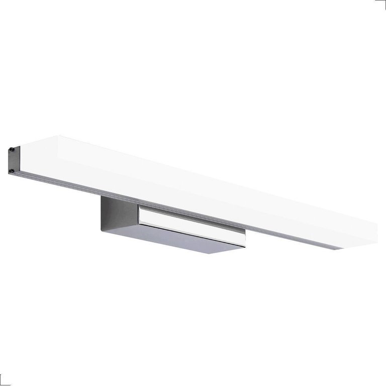 Luminária P/ Espelho Banheiro Lavabo Arandela Wing Cromada Ip44