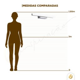 Luminária P/ Espelho Banheiro Lavabo Arandela Wing Cromada Ip44 - 10