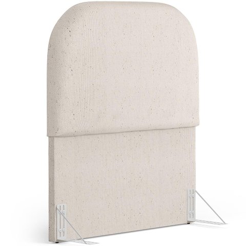 Cabeceira Cama Box 100cm Orgânica Lanna W01 Linho Cru - Lyam Decor