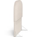 Ver imagem 6 de Cabeceira Cama Box 100cm Orgânica Lanna W01 Linho Cru - Lyam Decor
