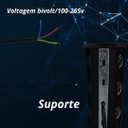 Ver imagem 5 de Arandela Led 8w Efeito 8 Fachos Branco Quente 3000-3500k Acabamento Preto Biv Marca Hitec