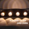 Arandela Led 8w Efeito 8 Fachos Branco Quente 3000-3500k Acabamento Preto Biv Marca Hitec - 3
