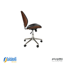 Ver imagem 3 de Cadeira Office Porto Pu Preta - Rivatti