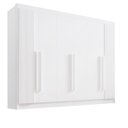 Ver imagem 2 de Guarda Roupa Casal Athos 6 Portas Ripado 100% Mdf D`doro Móveis - Branco