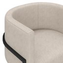 Ver imagem 4 de Poltrona Estofada Oregon Preto Fosco/suede Bege - M. Arapongas Preto Fosco/suede Bege