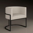 Ver imagem 3 de Poltrona Estofada Oregon Preto Fosco/suede Bege - M. Arapongas Preto Fosco/suede Bege