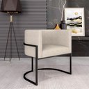 Ver imagem 1 de Poltrona Estofada Oregon Preto Fosco/suede Bege - M. Arapongas Preto Fosco/suede Bege