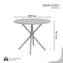 Ver imagem 4 de Conjunto Mesa Redonda 4 Cadeiras Imbuia Minas 