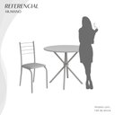 Ver imagem 5 de Conjunto Mesa Redonda 4 Cadeiras Imbuia Minas Preto/Martelado/Marrom