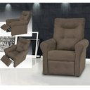 Ver imagem 1 de Poltrona Reclinável Clio MX-24 Suede Marrom B 255 - Matrix