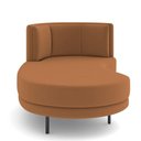 Ver imagem 4 de Sofá Chaise Longue Living Lucca Esquerdo D02 Veludo Terracota C-262
