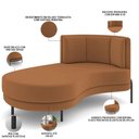 Ver imagem 5 de Sofá Chaise Longue Living Lucca Esquerdo D02 Veludo Terracota C-262