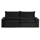 Ver imagem 1 de Sofá Modular 6 Lugares 2.90M Retrátil E Reclinável Preto