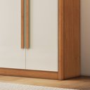 Ver imagem 5 de Guarda Roupa Casal 6 Portas 6 Gavetas 100% MDF Santiago Cinamomo e Off White Marrom