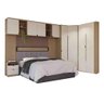 Guarda-Roupa Modulado Casal Herval Viel, com Cabeceira, Off White - 1